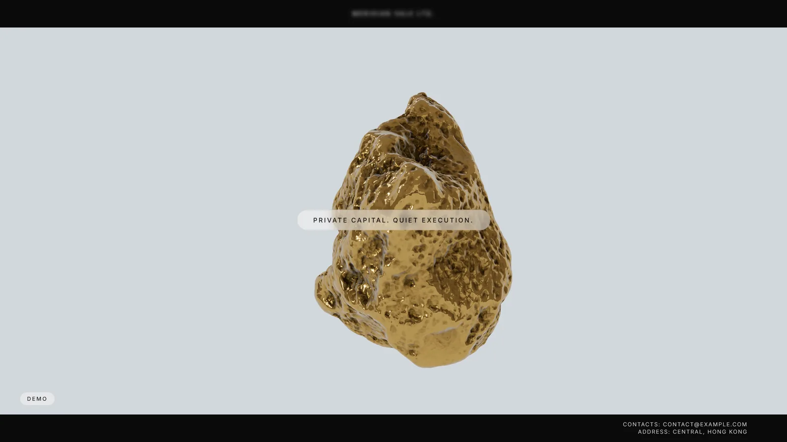 Luxury site 3D scene